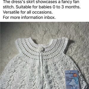 White Baby Crochet Dress